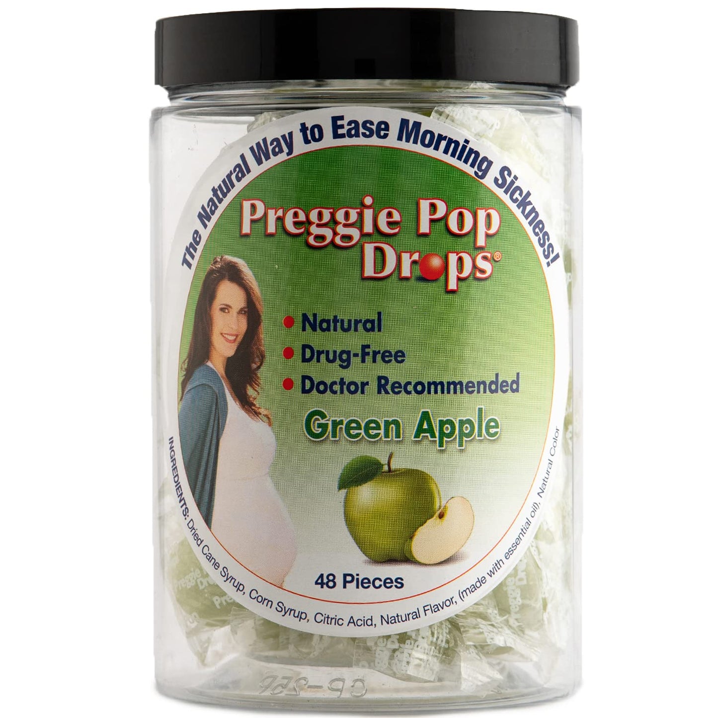 Preggie Pop Drops Morning Sickness Relief for Pregnant Women. Assorted Preggie Pops for Morning Sickness Relief. Yummy Candy Drops for Pregnancy. 48 Count