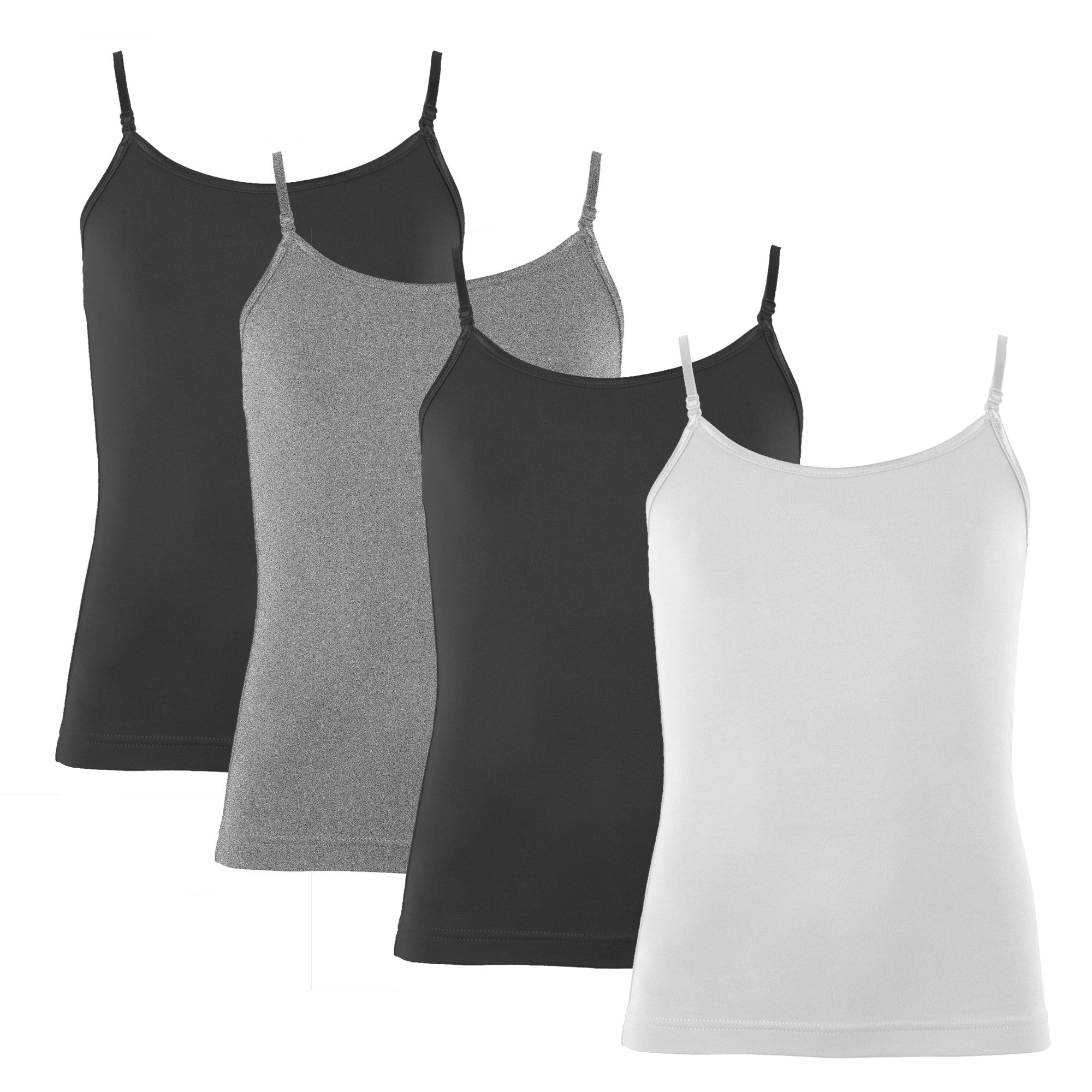 Beautyin Cotton Camisole for Women Adjustable Strap Female Tank Top, Sizes  S-2XL